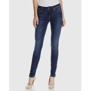 Mavi Gold Women's Alexa Mid Rise Skinny Jeans In Gold Deep Tencel 27 NWT